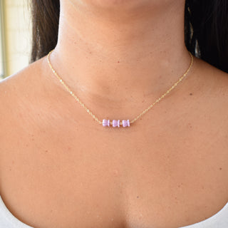 Three Crown Flower and Accent Bead Necklace - Yay Hawaii