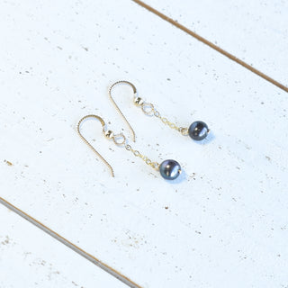 Dainty 8mm Single Dangling Pearl Earring - Yay Hawaii