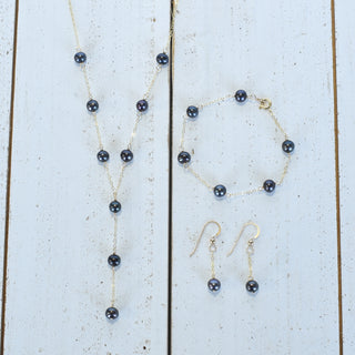 Dainty 8mm Single Dangling Pearl Earring - Yay Hawaii