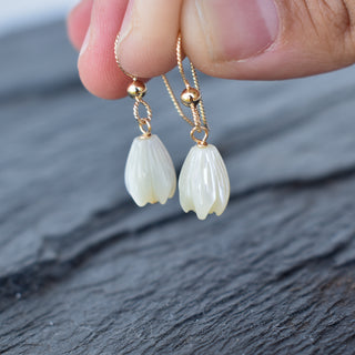 Single Dangle Pikake Earrings - Yay Hawaii
