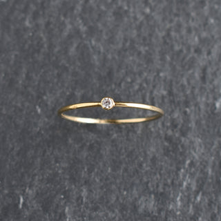 Clear CZ Stacking Ring - April Diamond Birthstone - Yay Hawaii