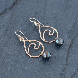 Wave (Small) Teardrop Hoop Earrings - Yay Hawaii