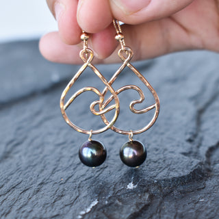 Wave (Small) Teardrop Hoop Earrings - Yay Hawaii