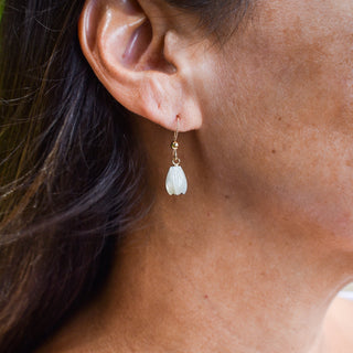 Single Dangle Pikake Earrings - Yay Hawaii