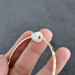 Pikake and Circlé Tahitian Pearl Bangle - Yay Hawaii