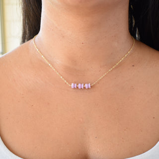 Three Crown Flower and Accent Bead Necklace - Yay Hawaii