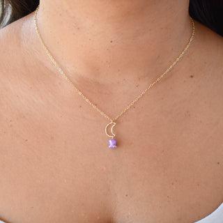 Crescent Moon Mahina and Crown Flower Necklace - Yay Hawaii