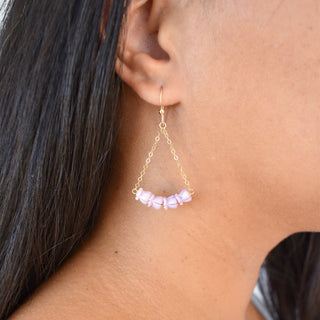 Yay Hawaii chandelier crown flower earrings featuring intricate floral design with dangling elements and vibrant tropical style.