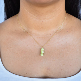 Triple cluster Pakalana pendant necklace by Yay Hawaii featuring layered floral Pakalana blossoms on a delicate chain.
