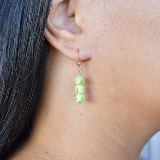 Triple Cluster Pakalana Earrings by Yay Hawaii featuring delicate flower cluster designs in silver and colorful accents.