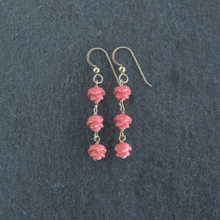 Copy of Dangling Three Link Crown Flower Earrings - Yay Hawaii