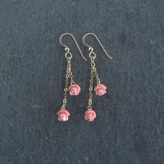 Double Dangle Lokelani Earrings - Yay Hawaii