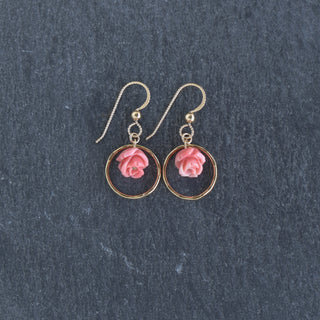 Small Hoop Earrings with Lokelani - Yay Hawaii