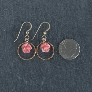 Small Hoop Earrings with Lokelani - Yay Hawaii