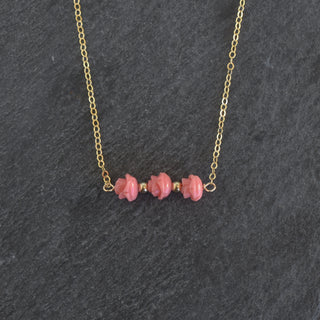 Three Lokelani and Accent Bead Necklace - Yay Hawaii