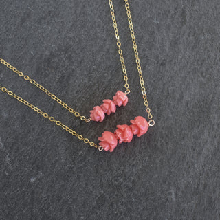 Three Lokelani Horizontal Bar Necklace - Two Sizes - Yay Hawaii