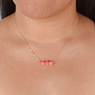 Three Lokelani Horizontal Bar Necklace - Two Sizes - Yay Hawaii