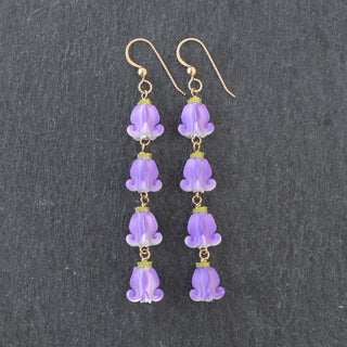 Realistic Pua Kalaunu Long Four Linked Earrings - Yay Hawaii