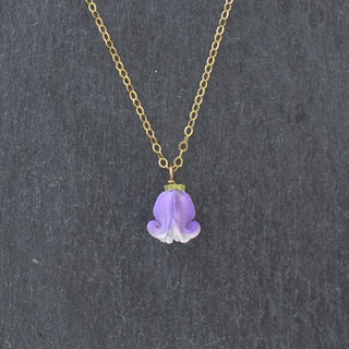 Realistic Pua Kalaunu single dangle necklace by Yay Hawaii featuring floral-inspired design and tropical jewelry style.
