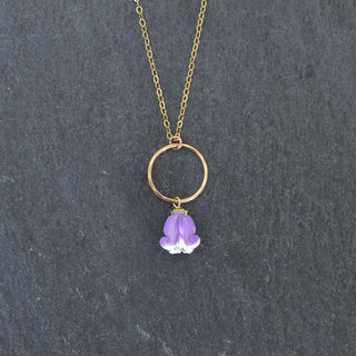 Realistic Pua Kalaunu Small Hoop Necklace - Yay Hawaii