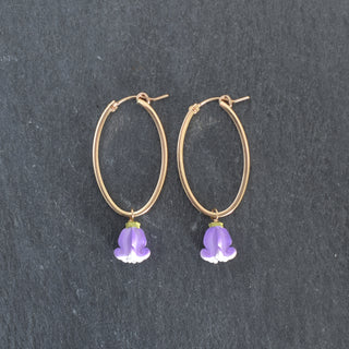 Realistic Pua Kalaunu Large Oval Hoop Earrings - Yay Hawaii