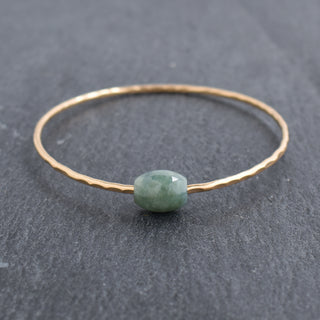 13mm Barrel Burmese Jade Bangle - Yay Hawaii