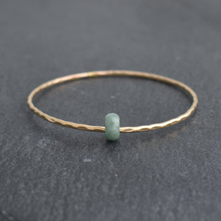 Single Donut Burmese Jade Bangle - Yay Hawaii