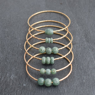 Single Donut Burmese Jade Bangle - Yay Hawaii
