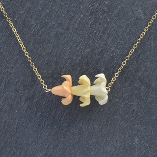 Triple Big Puakenikeni Bar Necklace - Choose Color - Yay Hawaii