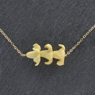 Triple Big Puakenikeni Bar Necklace by Yay Hawaii featuring colorful bar pendants on a delicate chain.