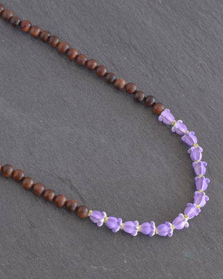 Purple Pua Kalaunu Lei - Rosewood - Yay Hawaii