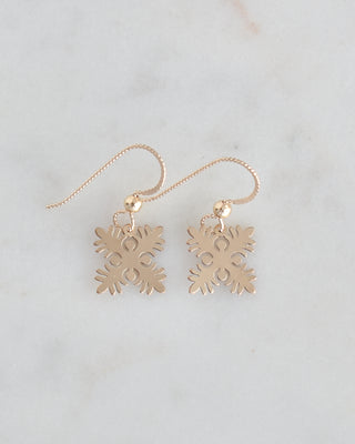 'Ulu Quilt Pattern Earrings - Show - Yay Hawaii