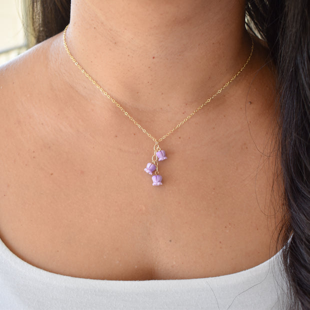 Three Cascading Crown Flower Necklace - Yay Hawaii