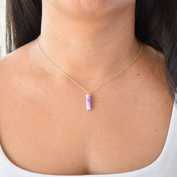 Triple Cluster Crown Flower Pendant Necklace - Yay Hawaii