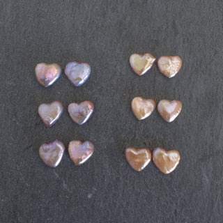 Heart Shape Pearl Large Hoop Earrings - Yay Hawaii
