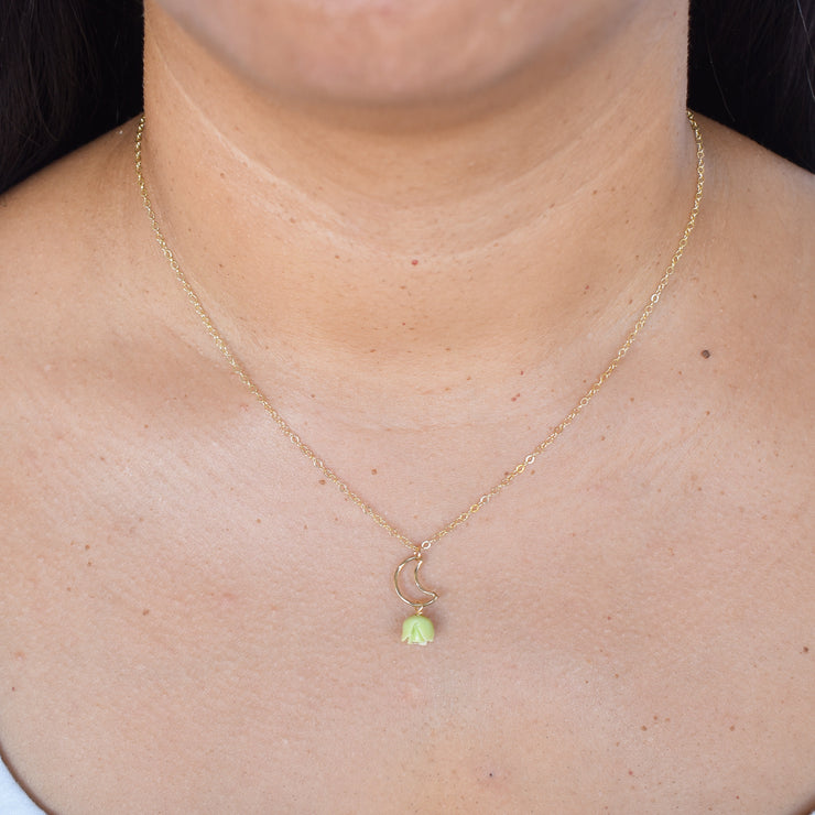 Crescent Moon Mahina and Pakalana Necklace - Yay Hawaii