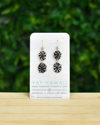 Double Linked 'Opihi 'Awa Earrings - False 'Opihi - Yay Hawaii
