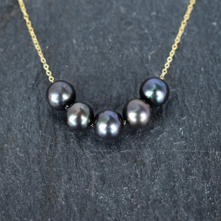 Five Floating Pearl Necklace - Yay Hawaii