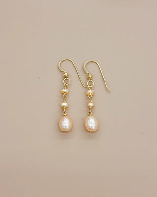 Yay Hawaii dainty linked pearl earrings in a choice of pearl colors
