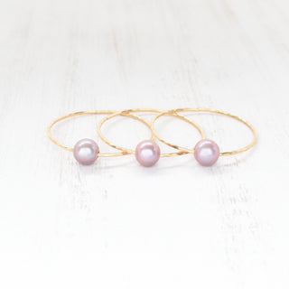 (Keiki) Purple Edison Pearl Bangle - Yay Hawaii