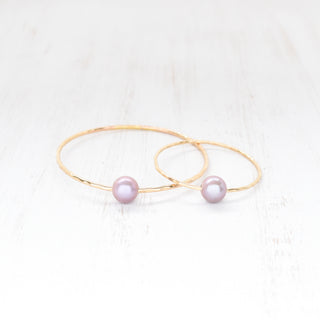 (Keiki) Purple Edison Pearl Bangle - Yay Hawaii