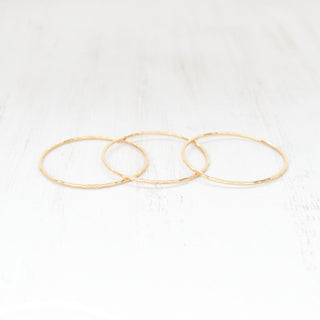 (Keiki) Plain Hammered Bangle - Yay Hawaii