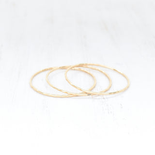(Keiki) Plain Hammered Bangle - Yay Hawaii