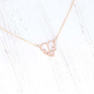 Yay Hawaii cute monstera necklace featuring a small green monstera leaf pendant on a delicate chain.