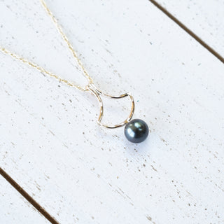 Yay Hawaii Ipu Pendant jewelry featuring a carved Ipu gourd-shaped pendant with optional pearl accent on a cord necklace.