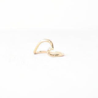 Yay Hawaii Thick Nalu ring in vibrant blue with textured design, showcasing its bold, chunky style on a white background.