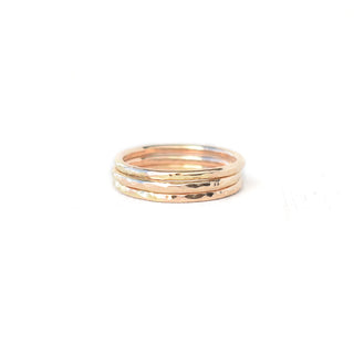 Yay Hawaii Nui Thick Stacking Ring, gold-toned jewelry with a bold, chunky design, displayed on a neutral background.