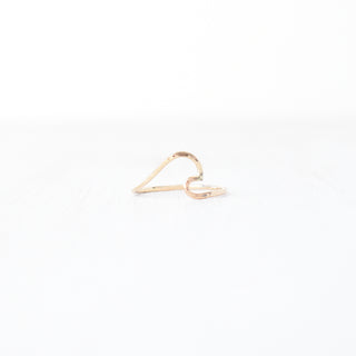 Thin Nalu ring by Yay Hawaii featuring a sleek, lightweight design with natural wood finish and subtle wave pattern.