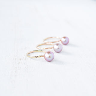 Purple Edison Kahi stacking ring by Yay Hawaii featuring a smooth purple band and modern design.