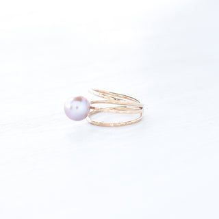 'Ekolu Ring with Edison Pearl - Yay Hawaii